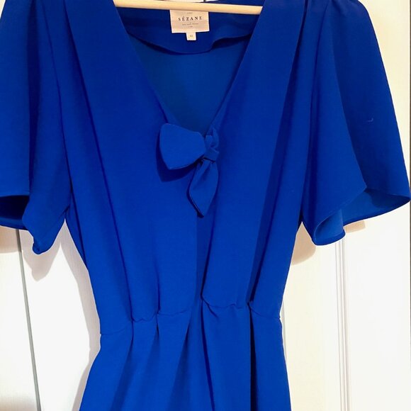 Sezane Gigi Dress in Electric Blue - Picture 2 of 4